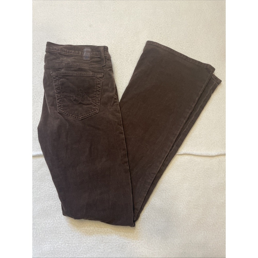 Adriano Goldschmied Corduroy Pants The Angel Womens Sz‎ 30 Bootcut Brown Stretch